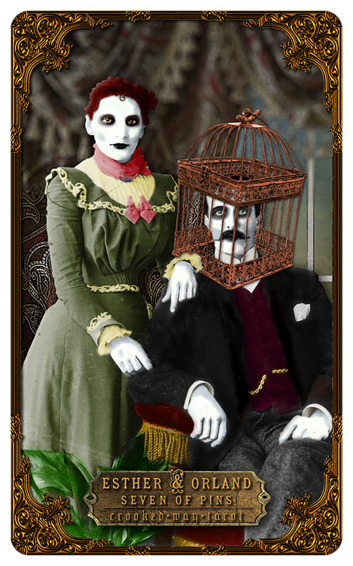 Seven of Swords — Crooked Way Gothic Tarot