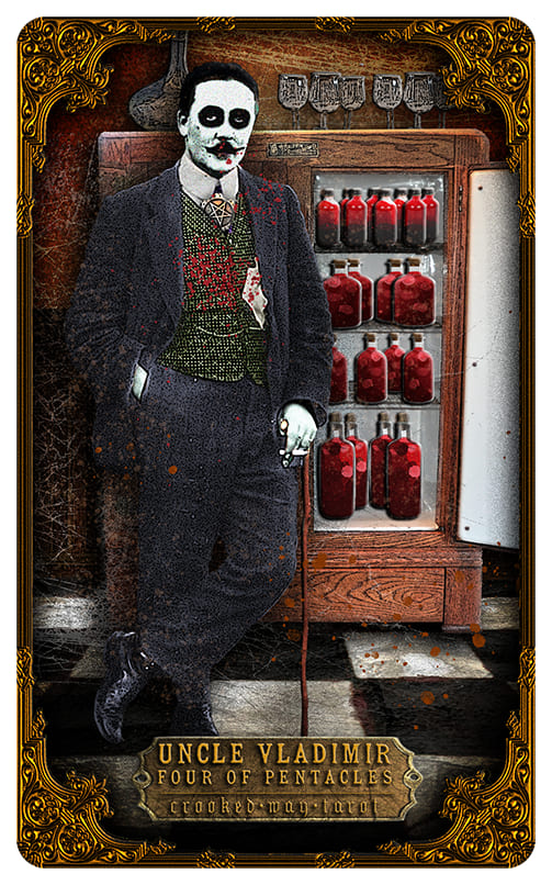 Four of Pentacles — Crooked Way Gothic Tarot