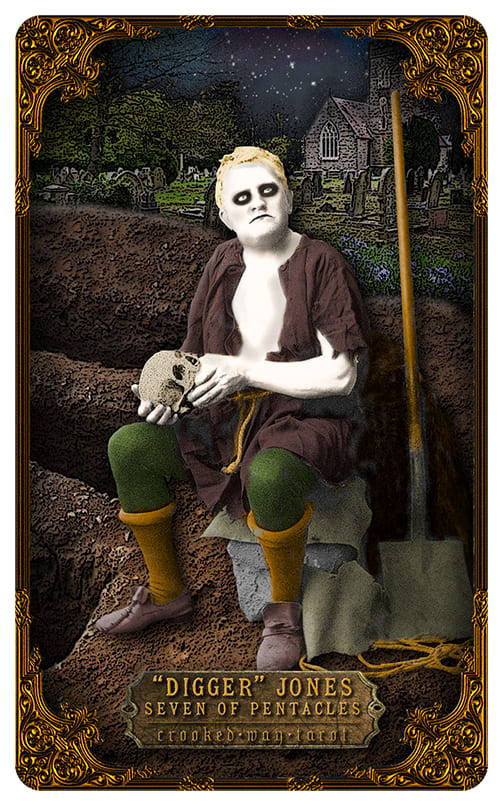 Seven of Pentacles — Crooked Way Gothic Tarot