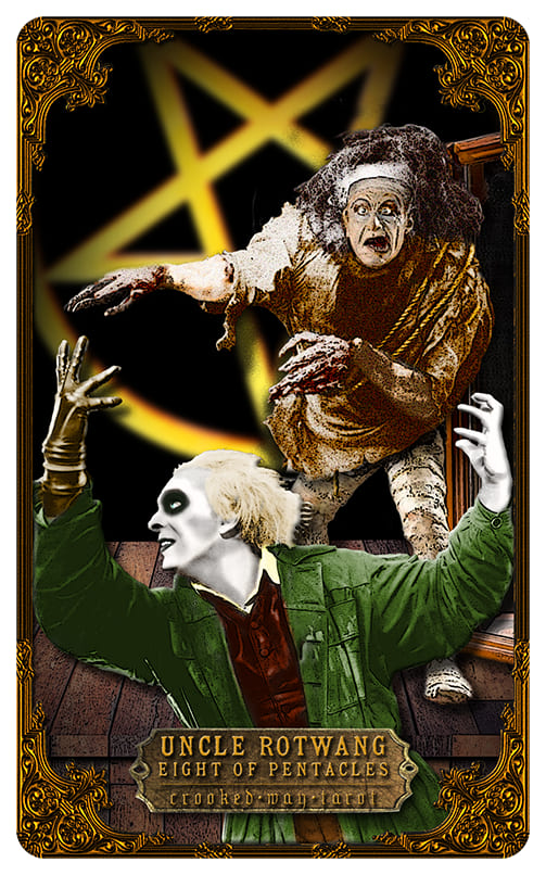 Eight of Pentacles — Crooked Way Gothic Tarot