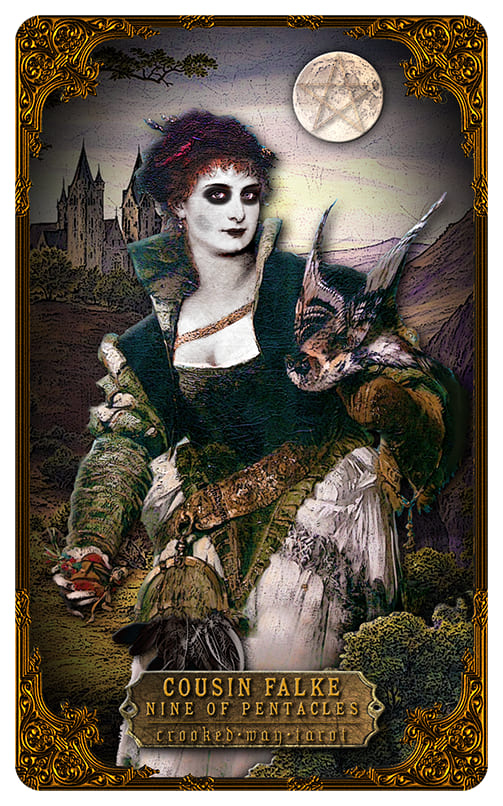 Nine of Pentacles — Crooked Way Gothic Tarot