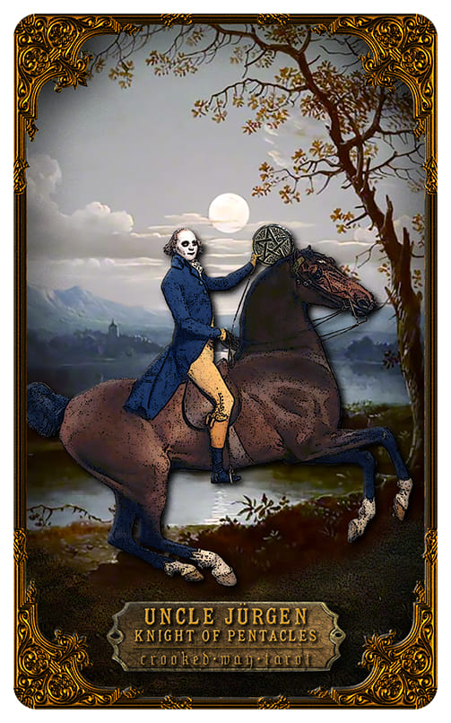 Knight of Pentacles — Crooked Way Gothic Tarot