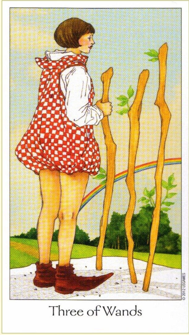 Three of Wands — Dreaming Way Tarot
