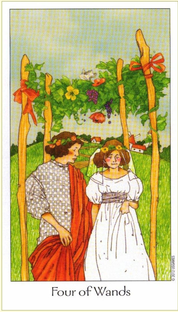 Four of Wands — Dreaming Way Tarot