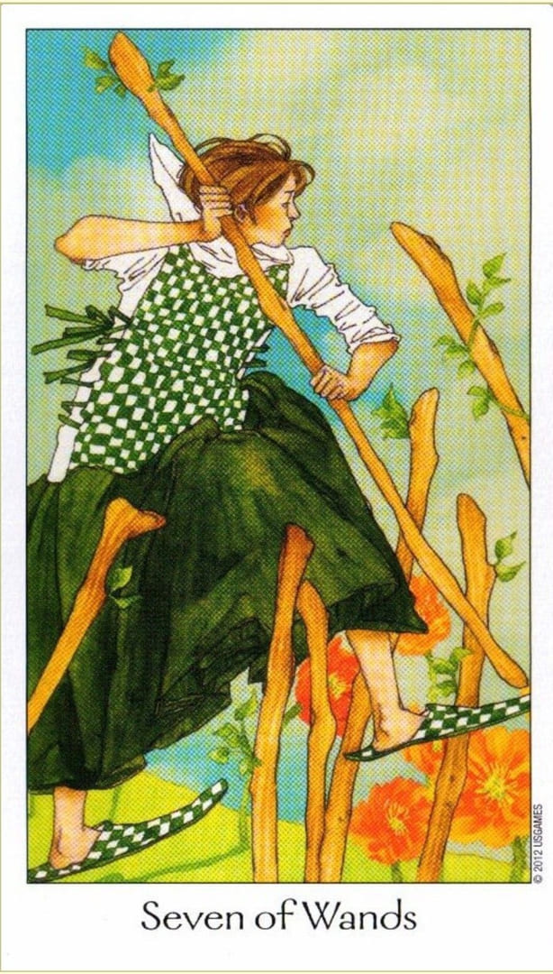 Seven of Wands — Dreaming Way Tarot