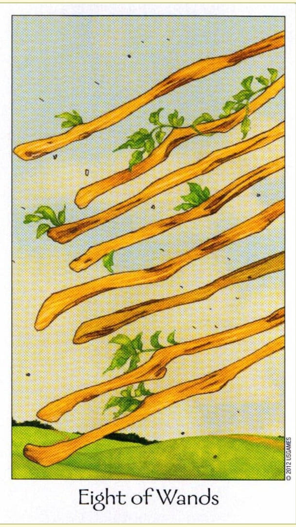 Eight of Wands — Dreaming Way Tarot