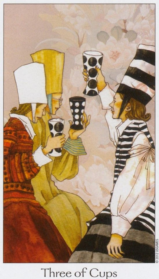 Three of Cups — Dreaming Way Tarot