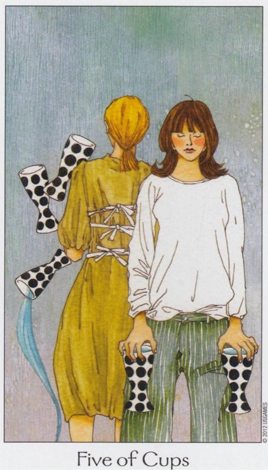 Five of Cups — Dreaming Way Tarot
