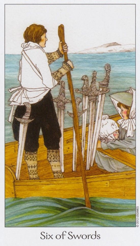 Six of Swords — Dreaming Way Tarot