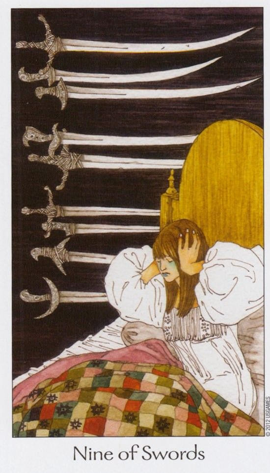 Nine of Swords — Dreaming Way Tarot