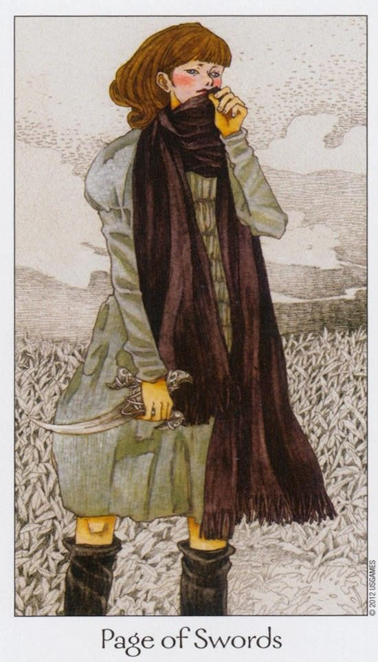 Page of Swords — Dreaming Way Tarot