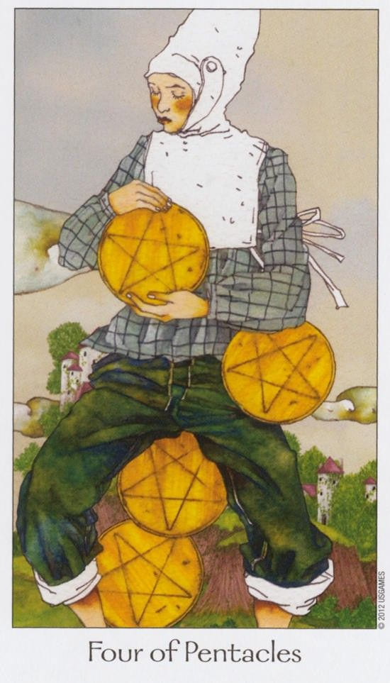 Four of Pentacles — Dreaming Way Tarot