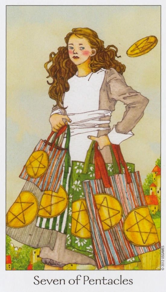 Siete de Oros — Dreaming Way Tarot