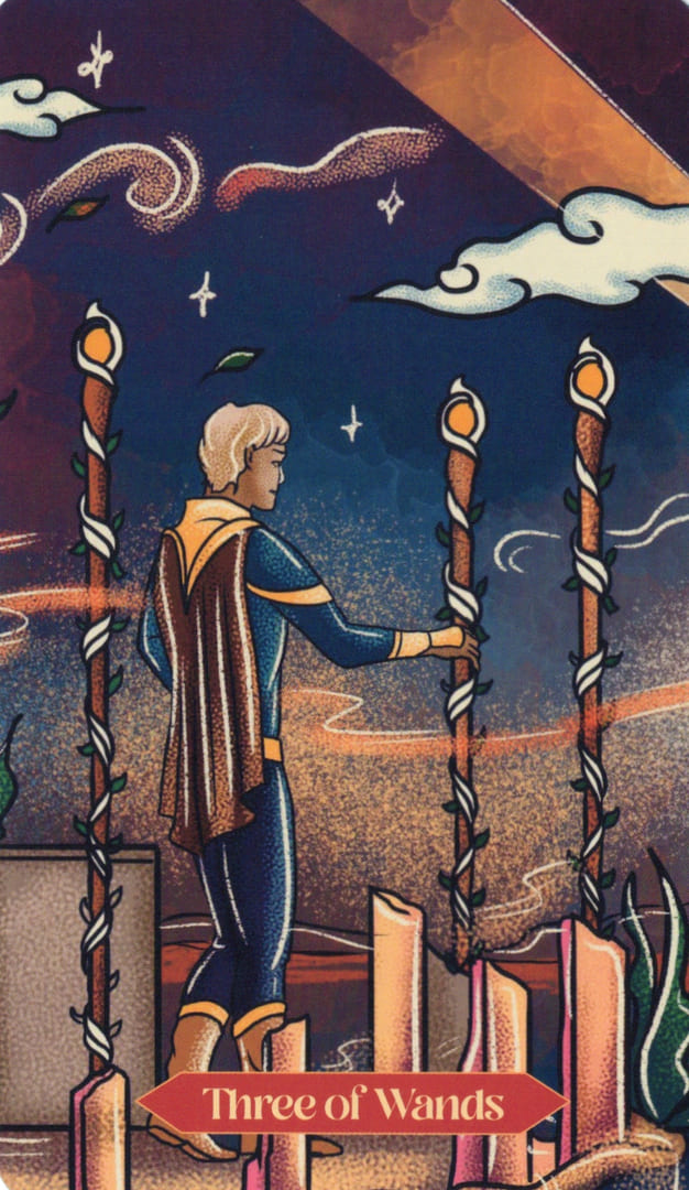 Three of Wands — Dreamscapes Tarot