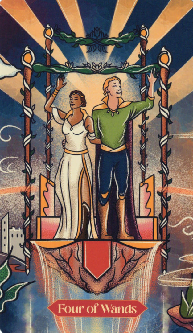 Four of Wands — Dreamscapes Tarot