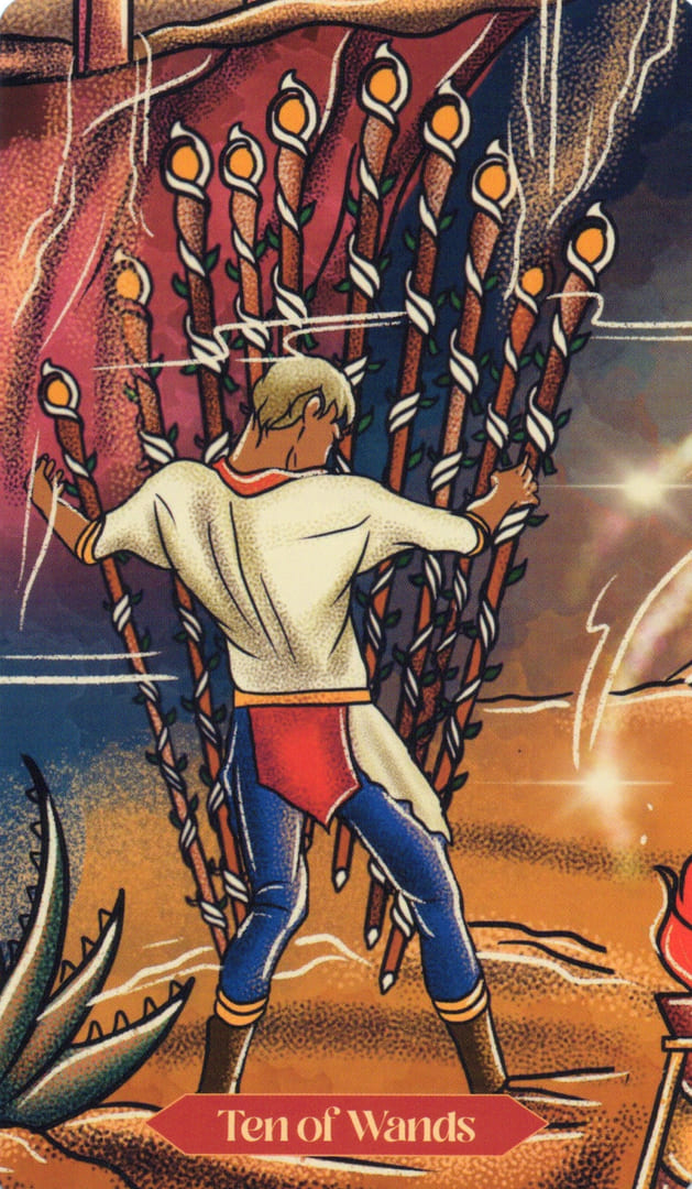 Ten of Wands — Dreamscapes Tarot