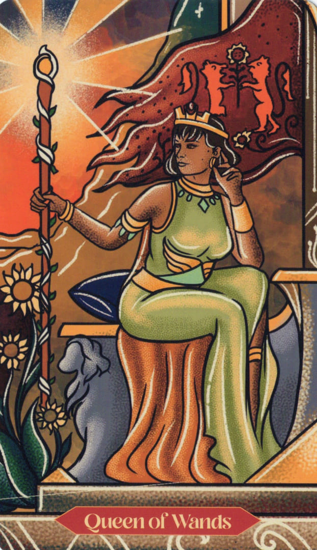 Queen of Wands — Dreamscapes Tarot