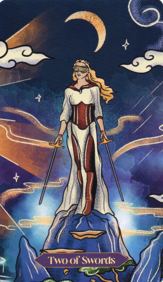 Two of Swords — Dreamscapes Tarot