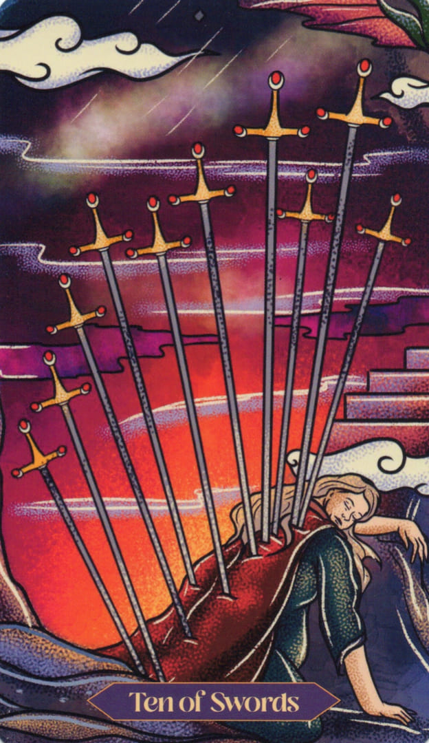 Ten of Swords — Dreamscapes Tarot