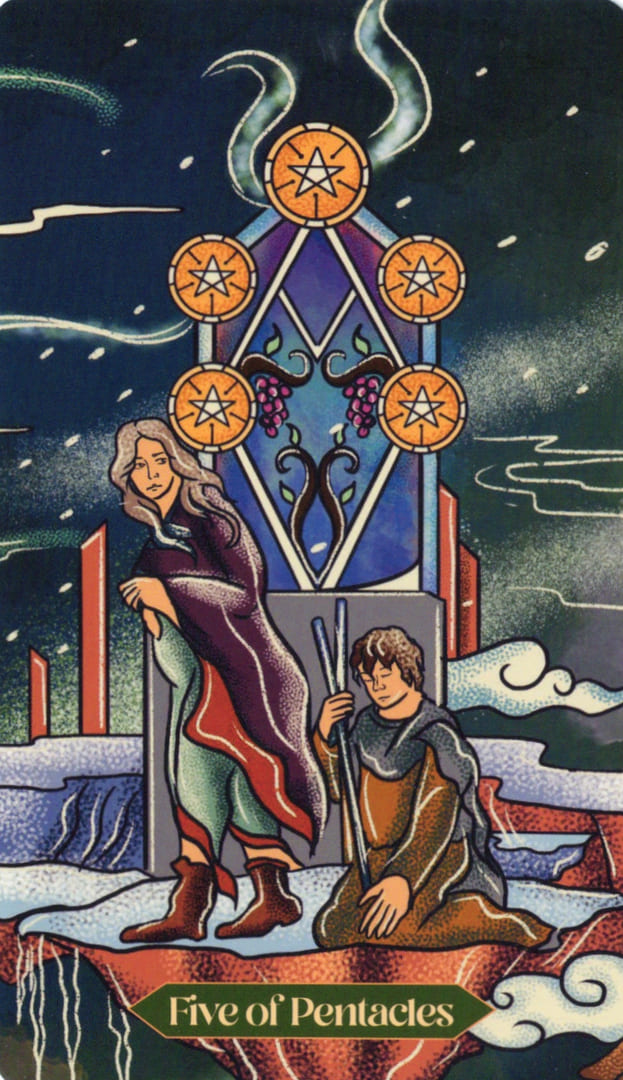 Five of Pentacles — Dreamscapes Tarot