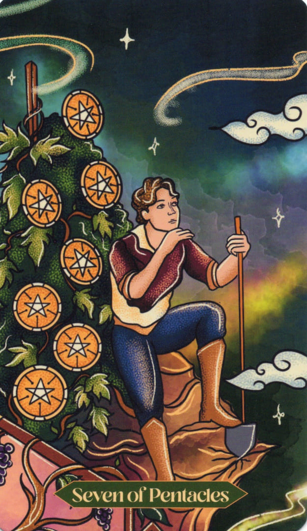 Seven of Pentacles — Dreamscapes Tarot