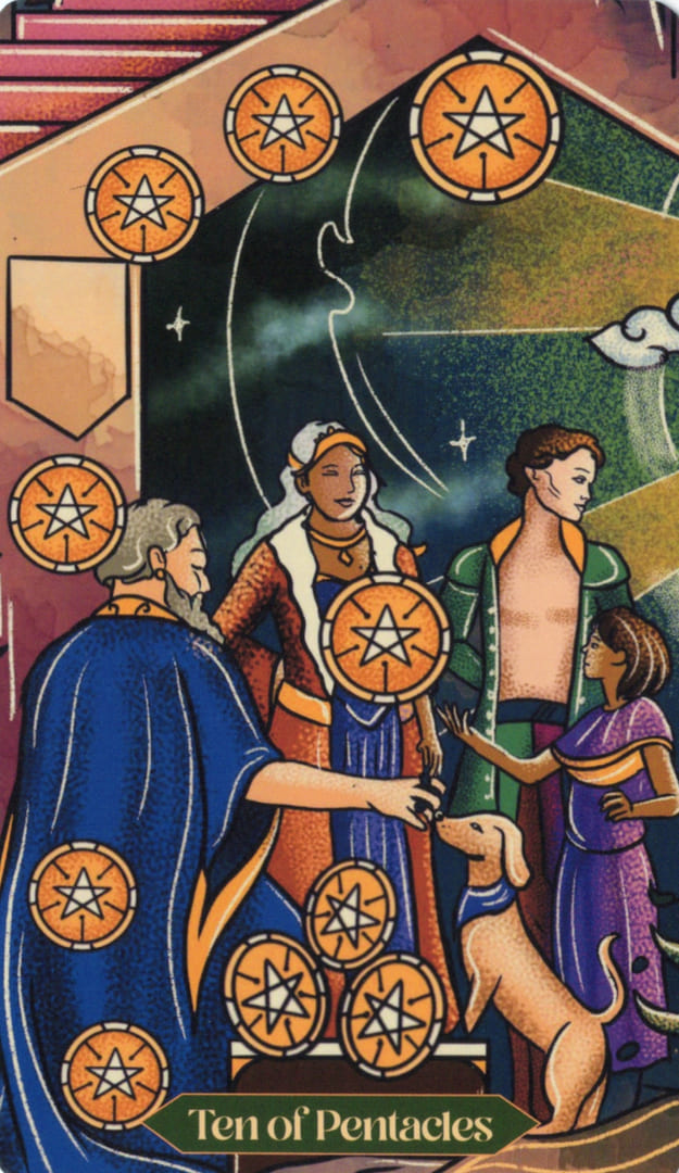 Diez de Oros — Dreamscapes Tarot