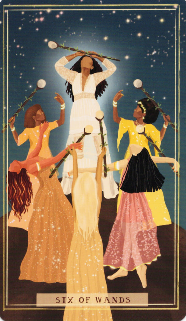 Six of Wands — Earth Woman Tarot