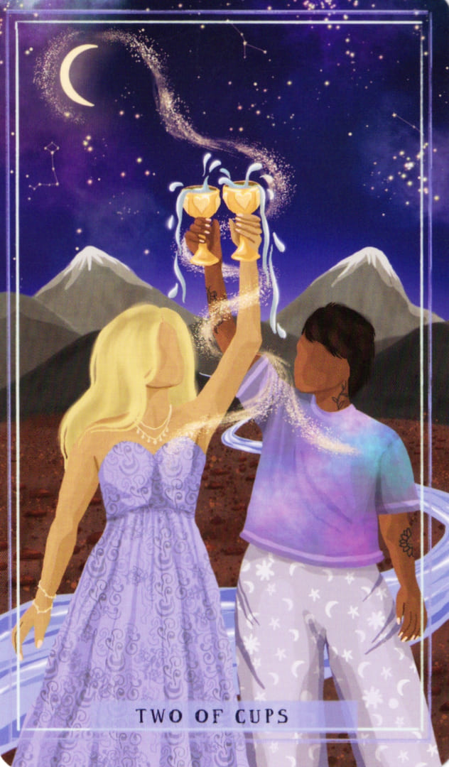 Two of Cups — Earth Woman Tarot