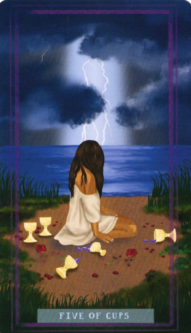 Five of Cups — Earth Woman Tarot