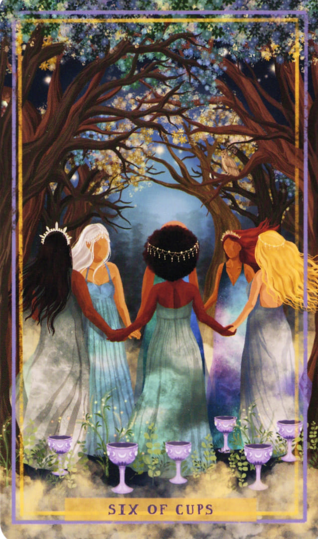 Six of Cups — Earth Woman Tarot