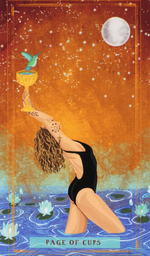Page of Cups — Earth Woman Tarot