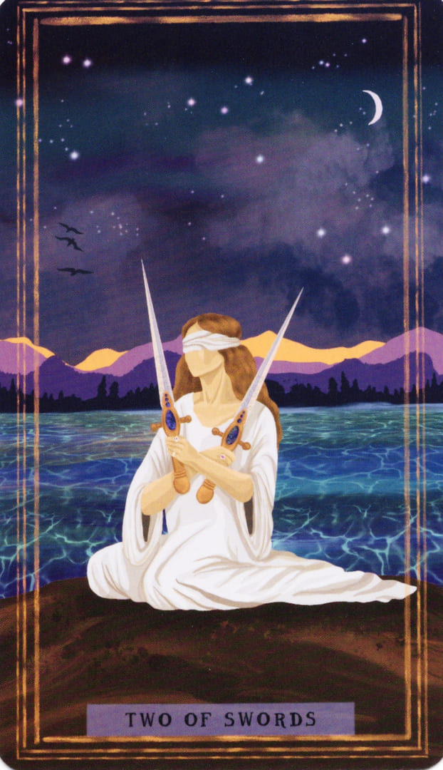 Two of Swords — Earth Woman Tarot