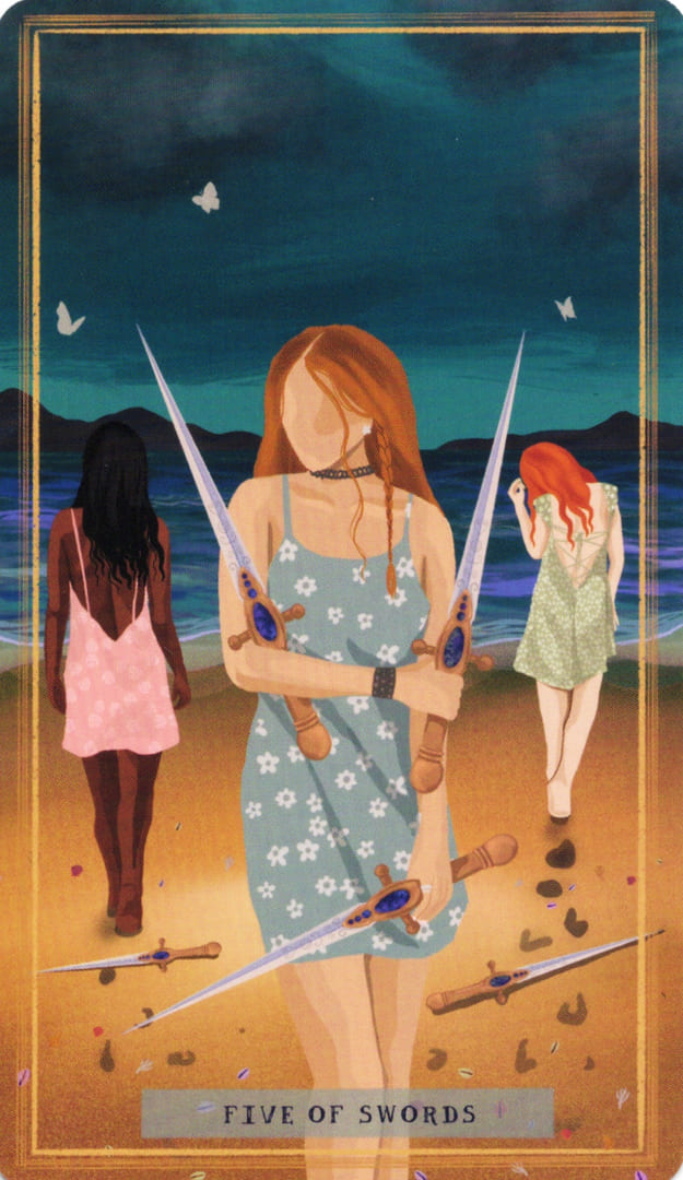 Five of Swords — Earth Woman Tarot