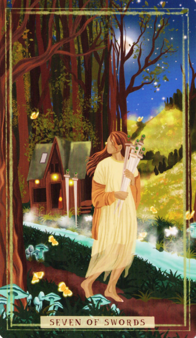 Seven of Swords — Earth Woman Tarot