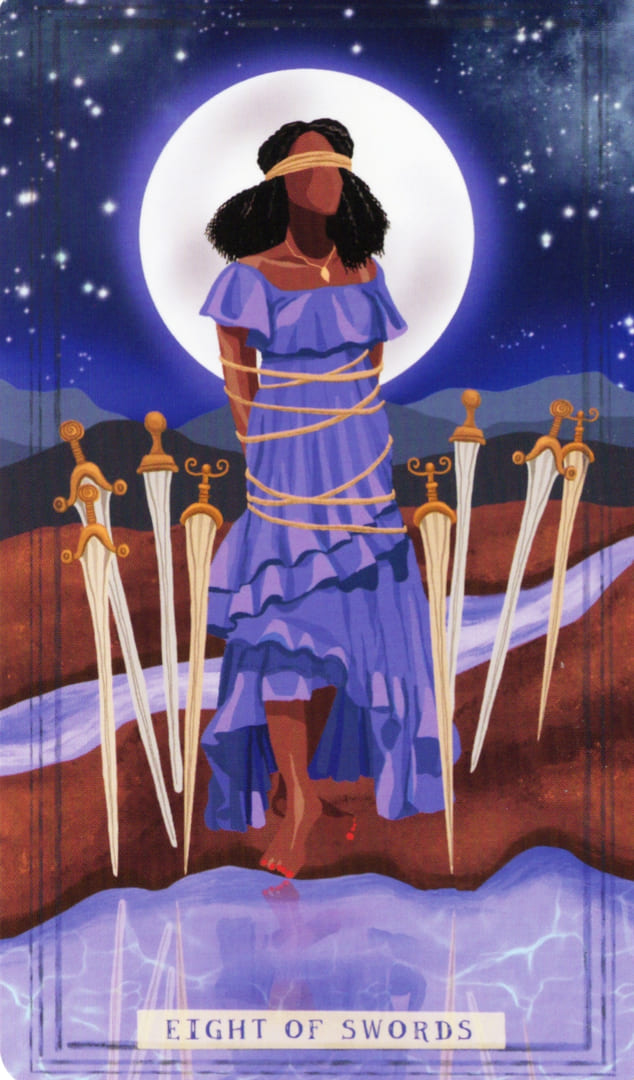 Eight of Swords — Earth Woman Tarot