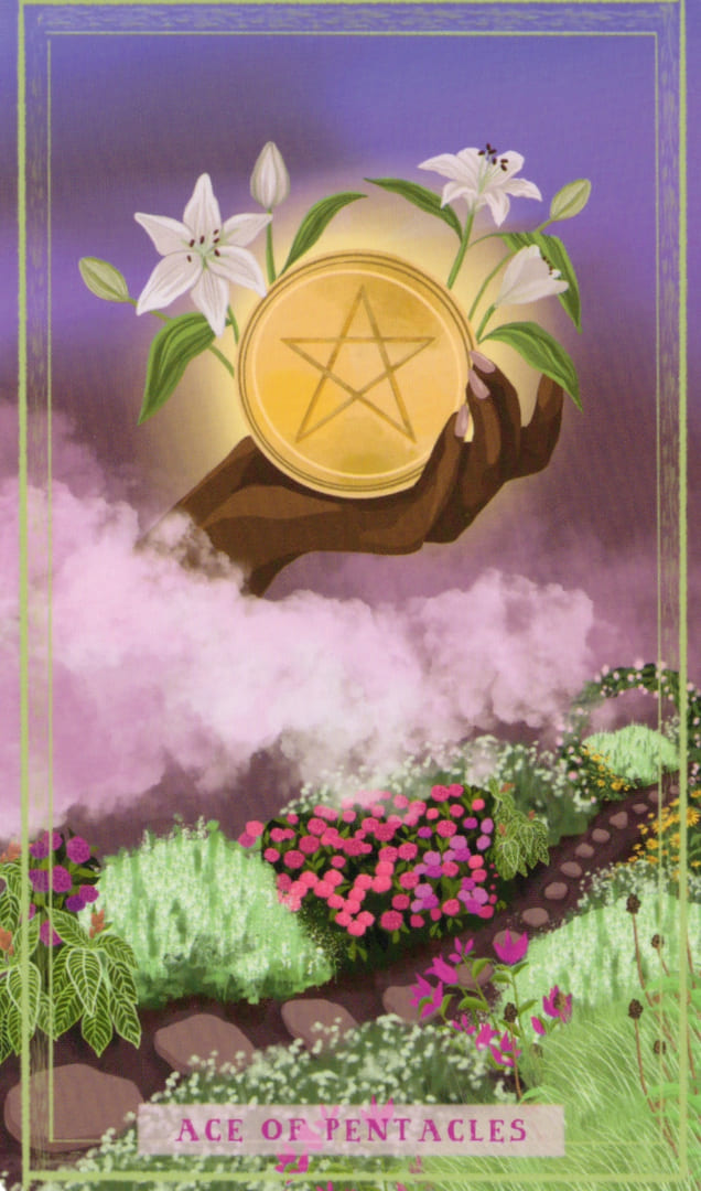 Ace of Pentacles — Earth Woman Tarot