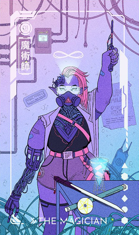 El Mago — Eldritch Overload Tarot