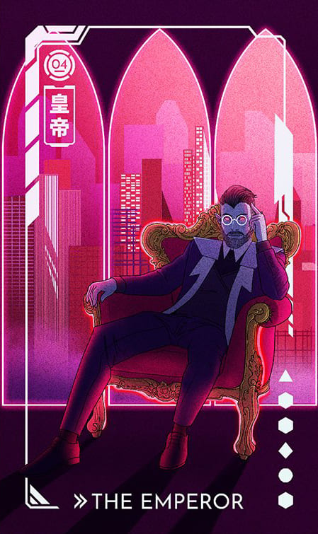 The Emperor — Eldritch Overload Tarot