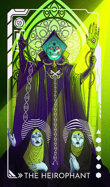 El Hierofante — Eldritch Overload Tarot