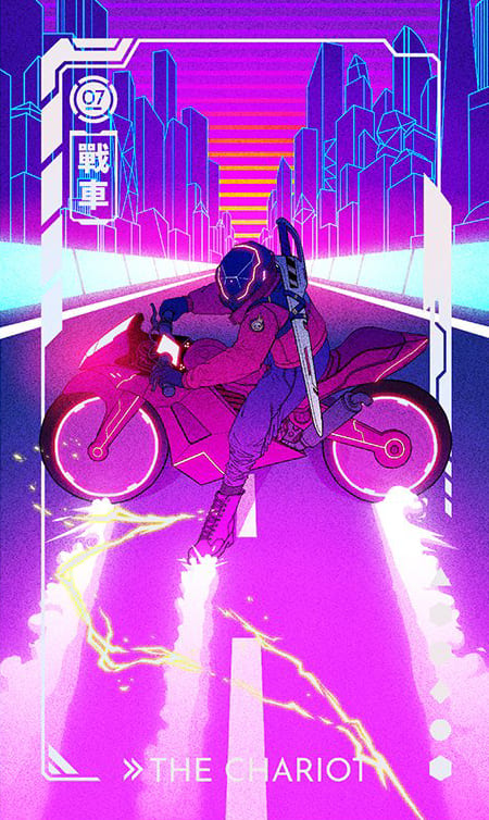 The Chariot — Eldritch Overload Tarot
