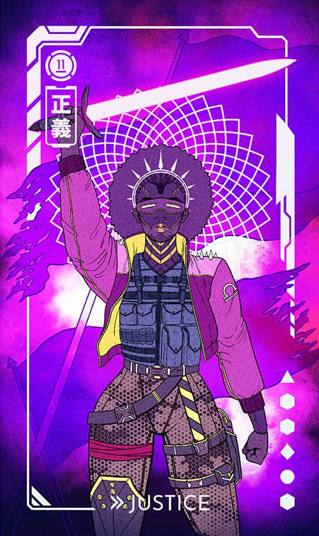 Justice — Eldritch Overload Tarot