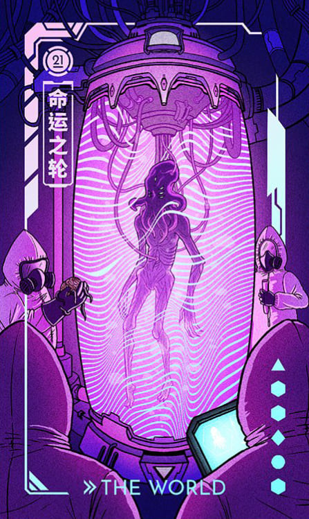 El Mundo — Eldritch Overload Tarot