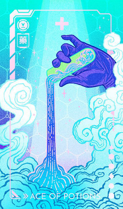Ace of Cups — Eldritch Overload Tarot