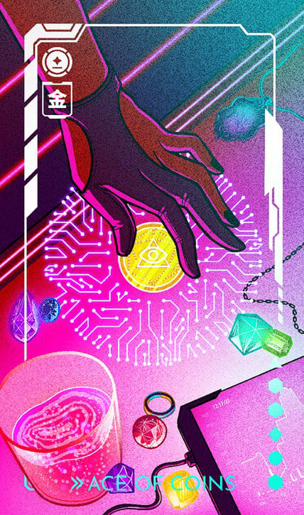 Ace of Pentacles — Eldritch Overload Tarot
