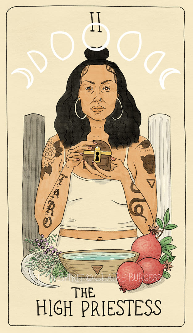 The High Priestess — Fifth Spirit Tarot