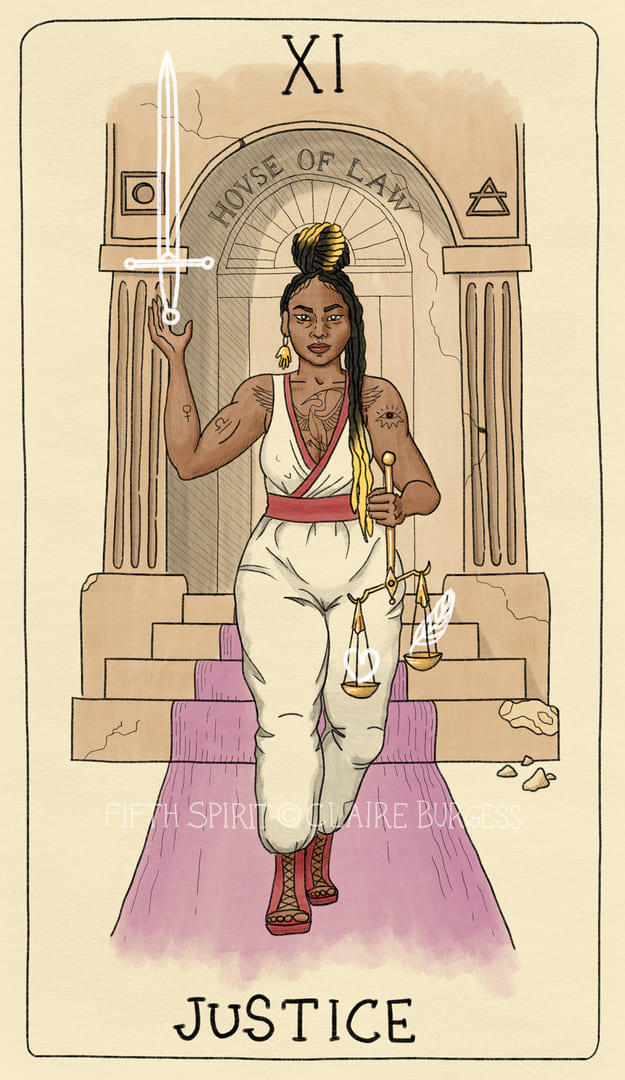 La Justicia — Fifth Spirit Tarot