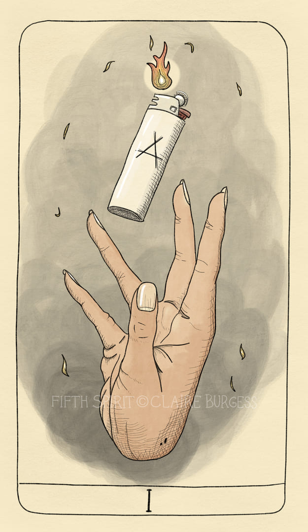Ace of Wands — Fifth Spirit Tarot