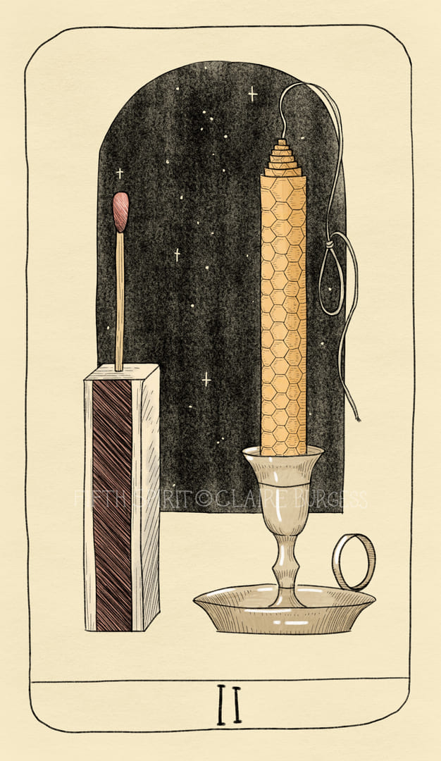 Two of Wands — Fifth Spirit Tarot