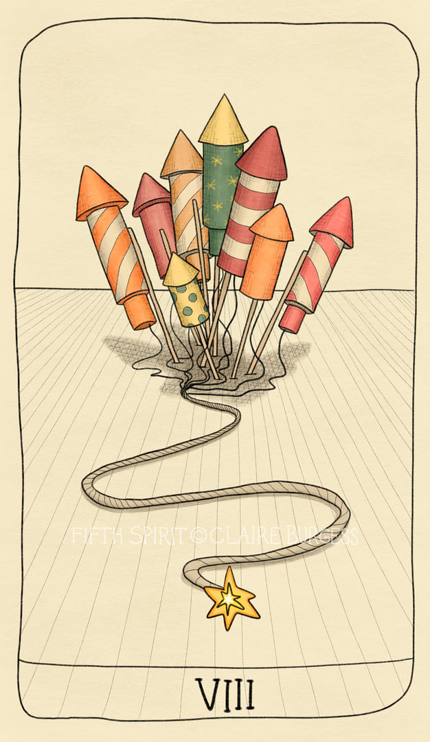 Eight of Wands — Fifth Spirit Tarot