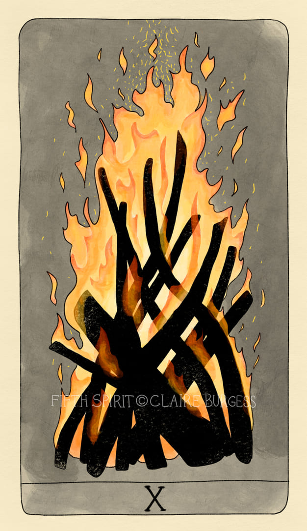 Ten of Wands — Fifth Spirit Tarot